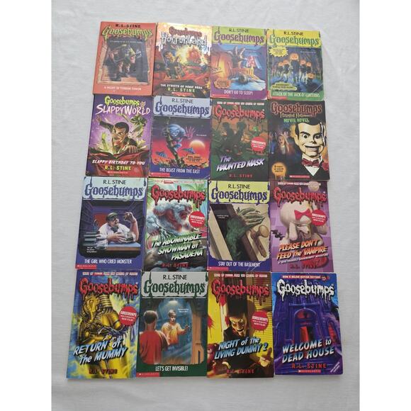 Goosebumps Books Lot of 16 Books R.L. Stine 1990s - 2000s Mixed Lot - Picture 1 of 7